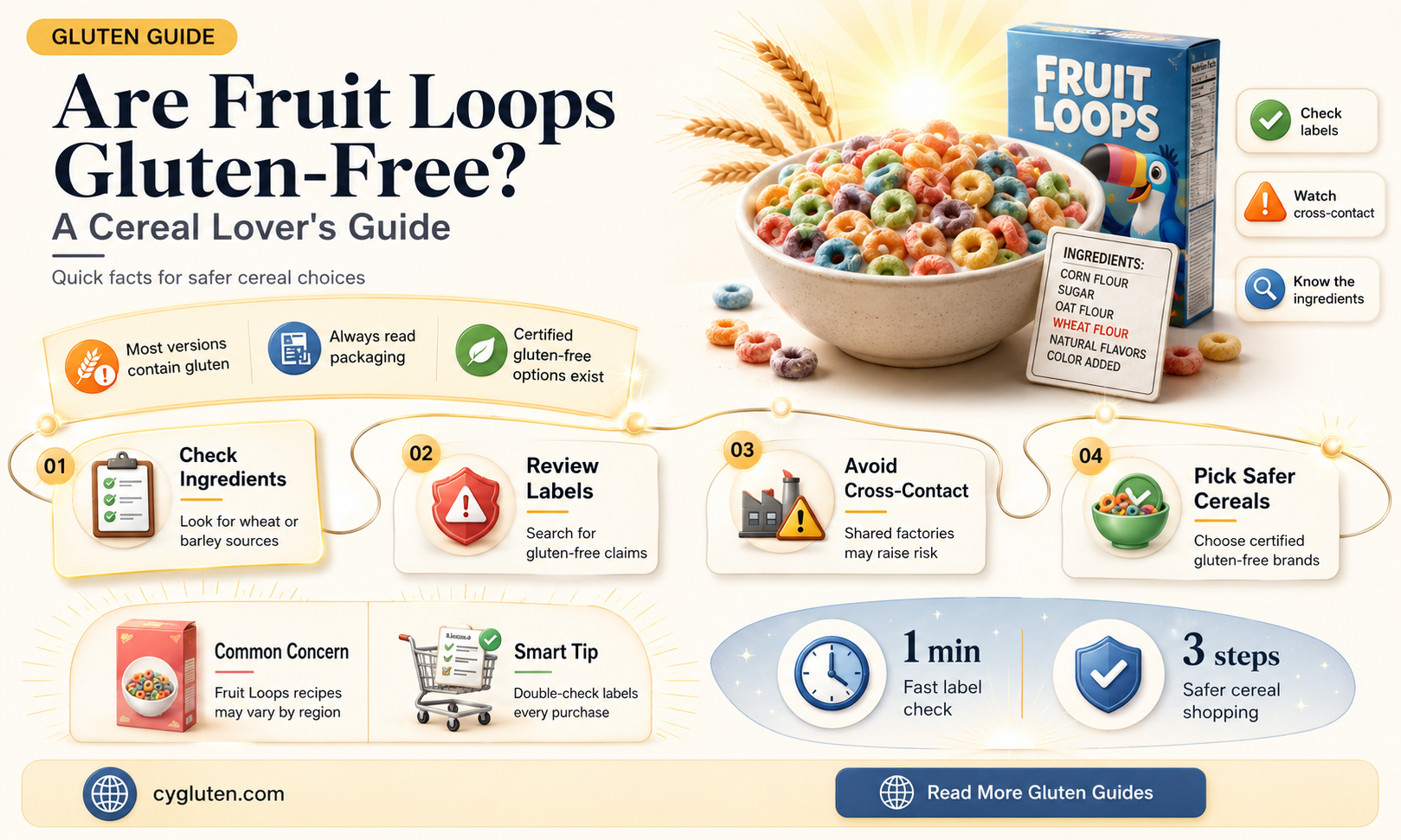 are fruit loops gluten-free