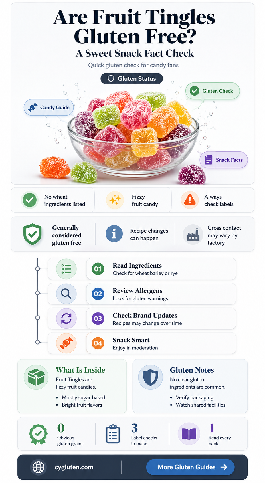 are fruit tingles gluten free
