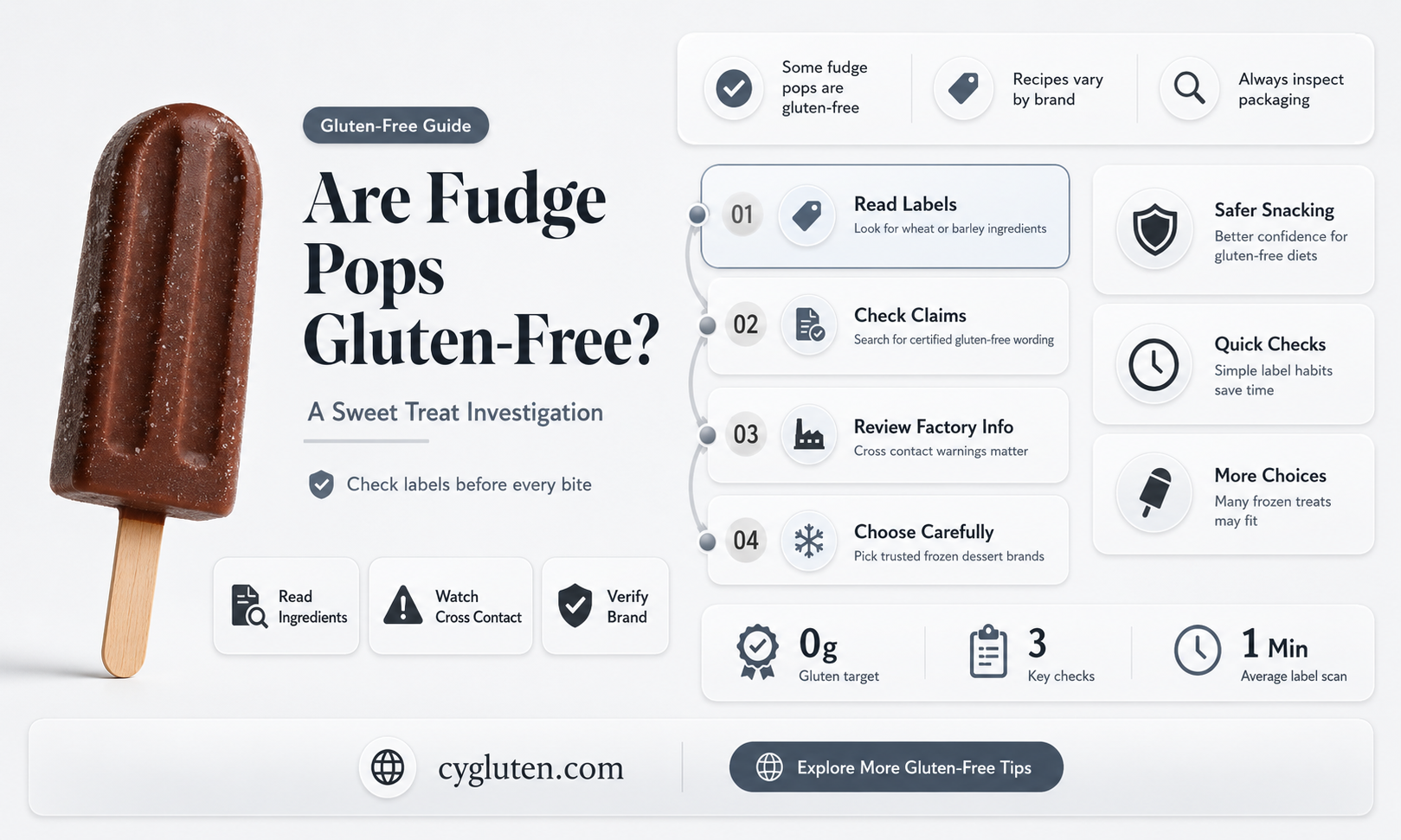 are fudge pops gluten free