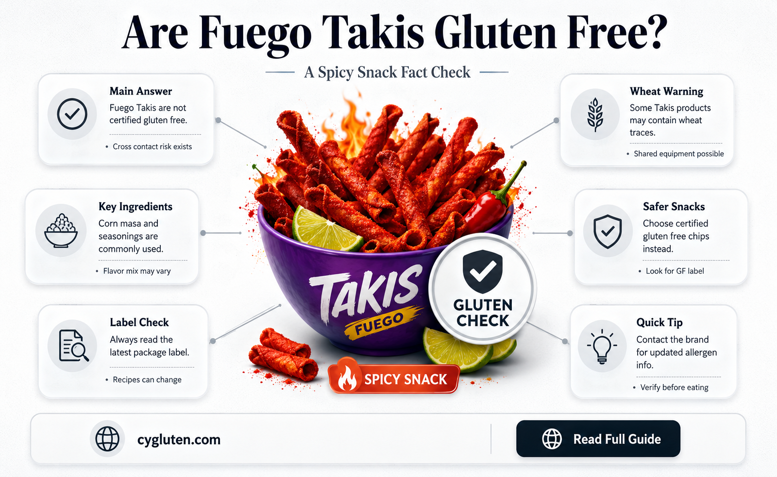 are fuego takis gluten free