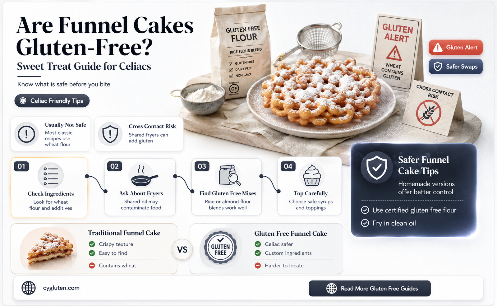 are funnel cakes gluten free