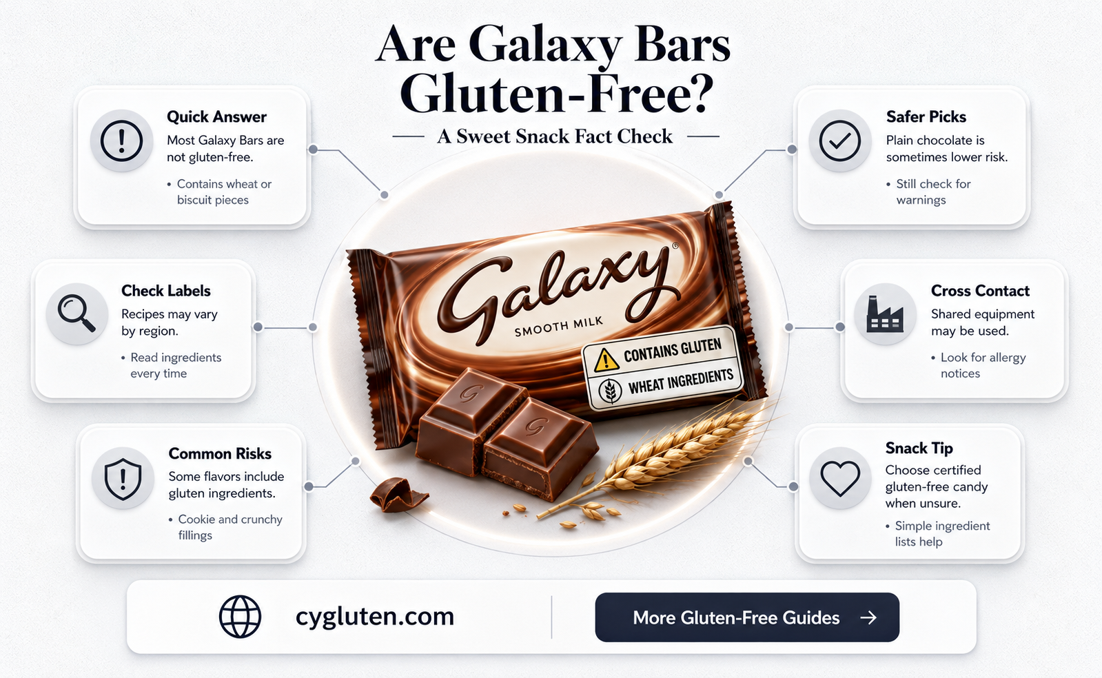 are galaxy bars gluten free