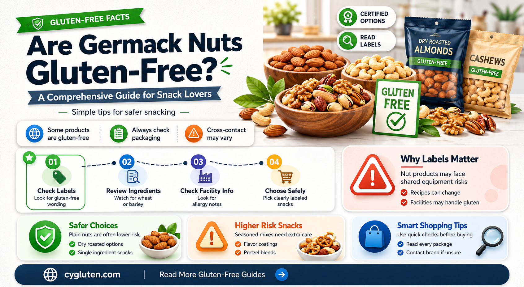 are germack nuts gluten free
