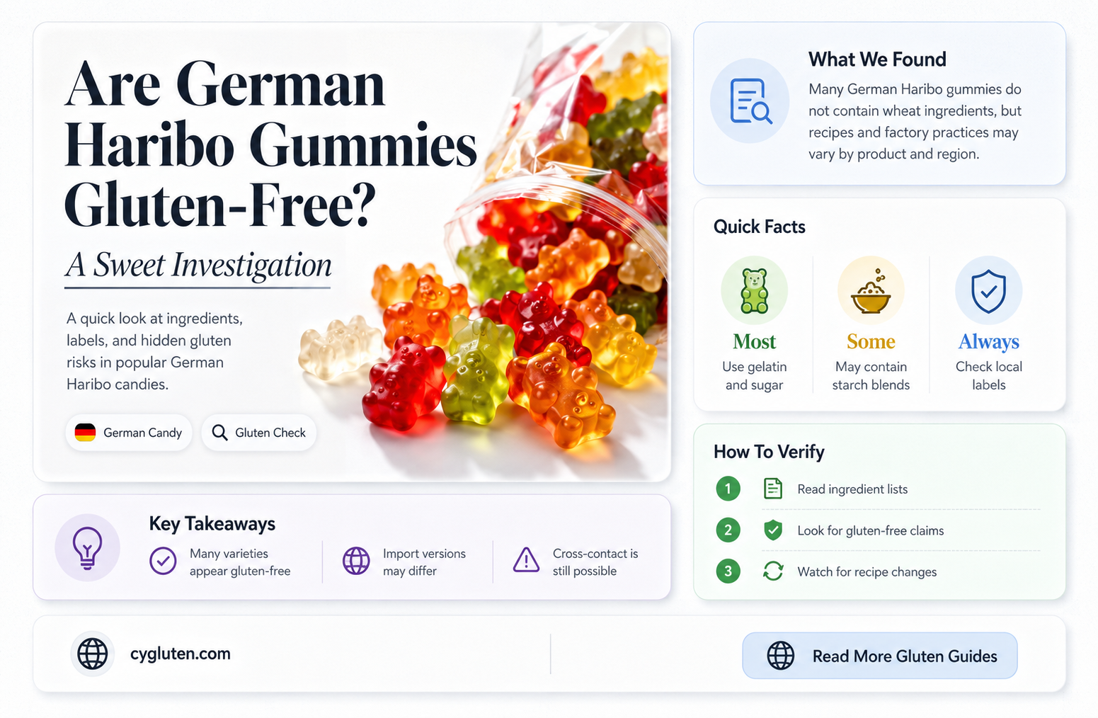are german haribo gluten free