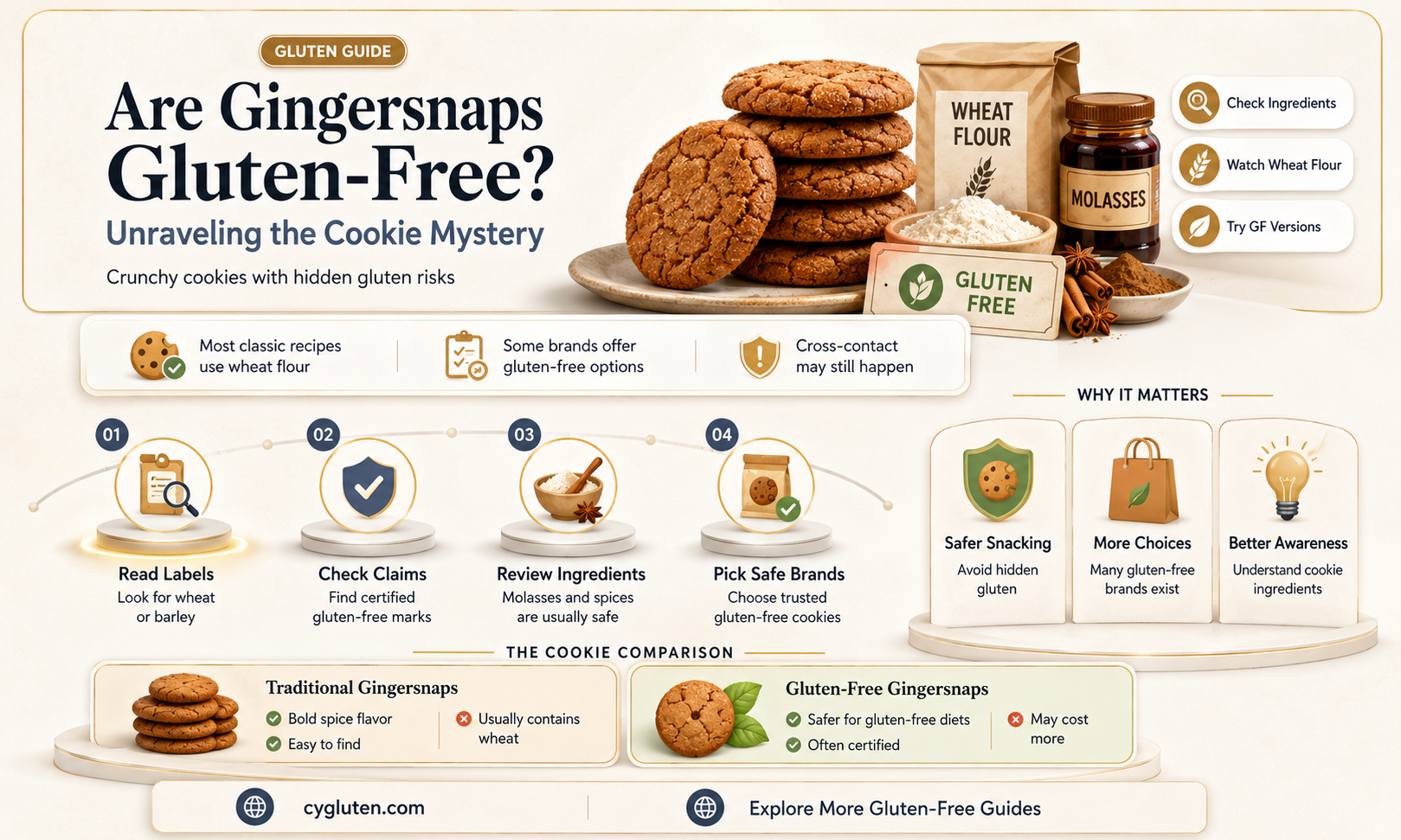 are gingersnaps gluten free