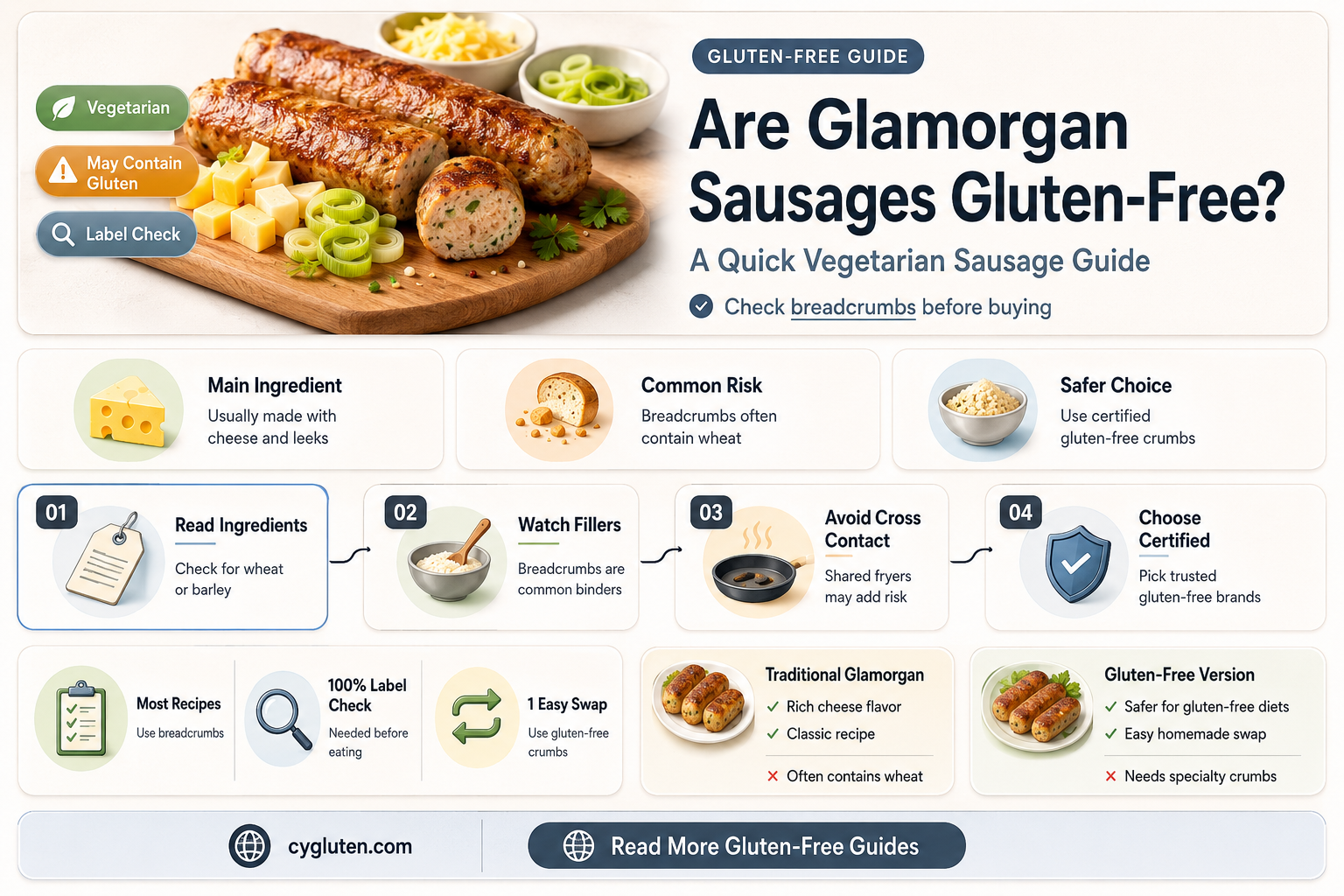 are glamorgan sausages gluten free