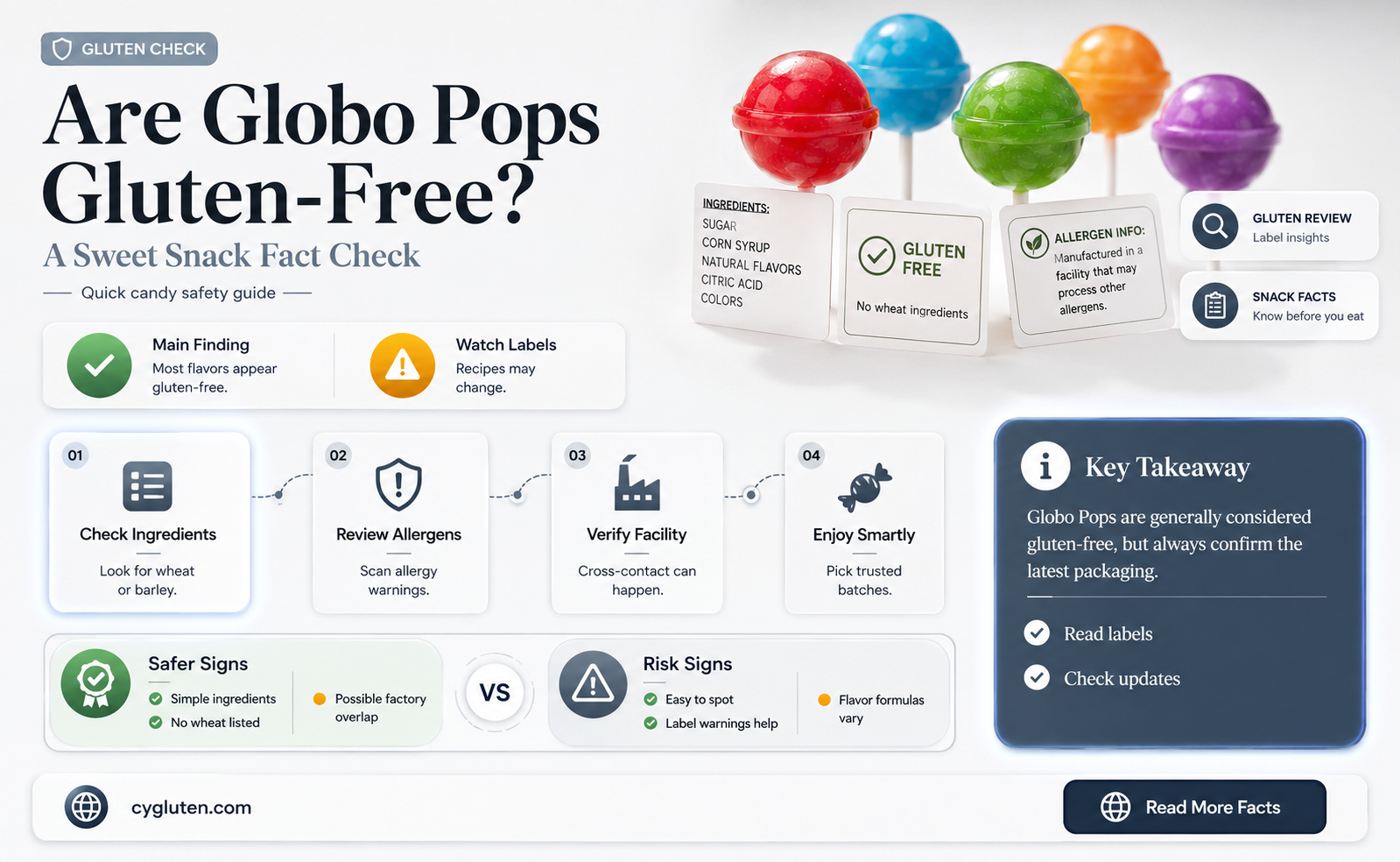 are globo pops gluten free