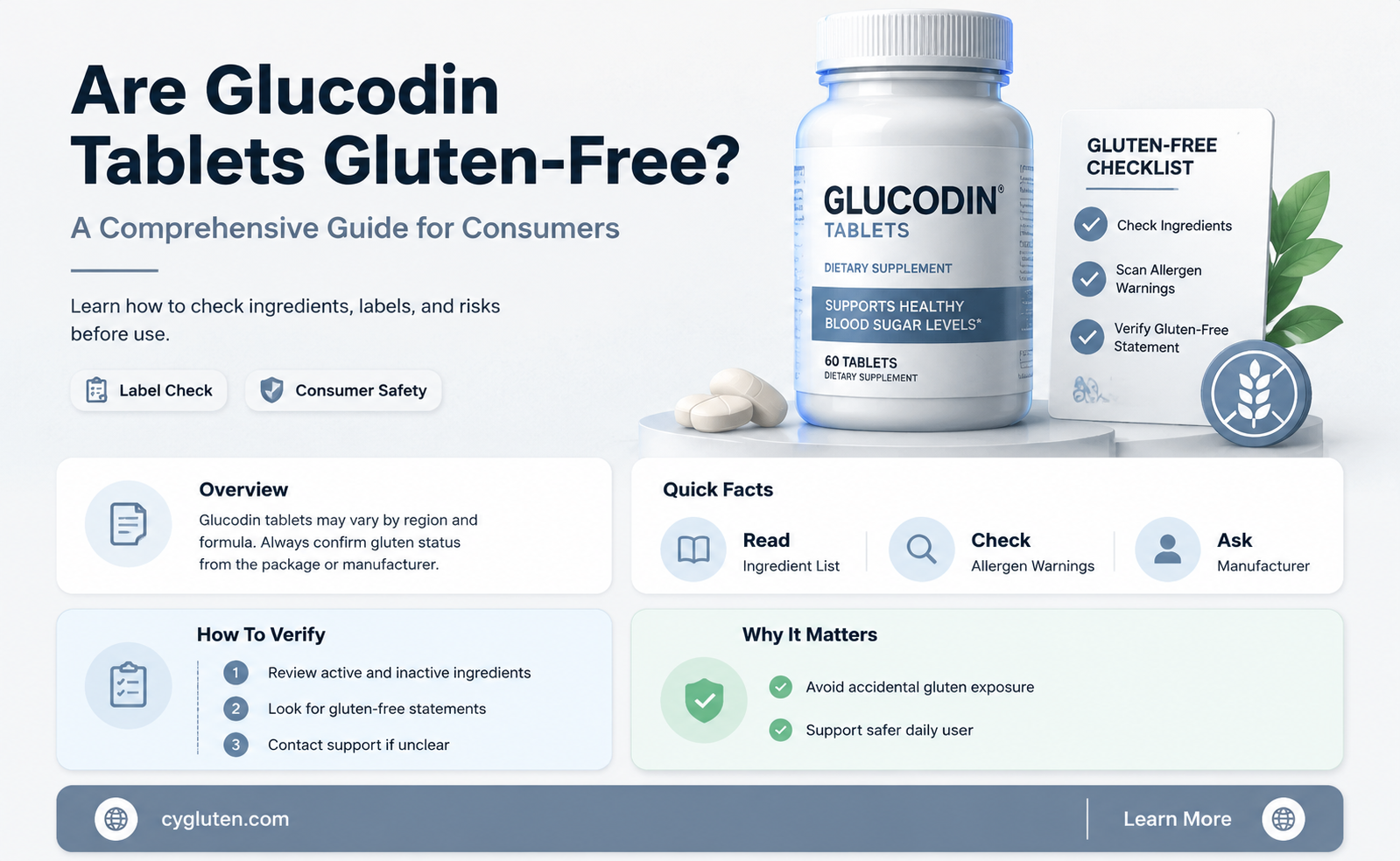 are glucodin tablets gluten free