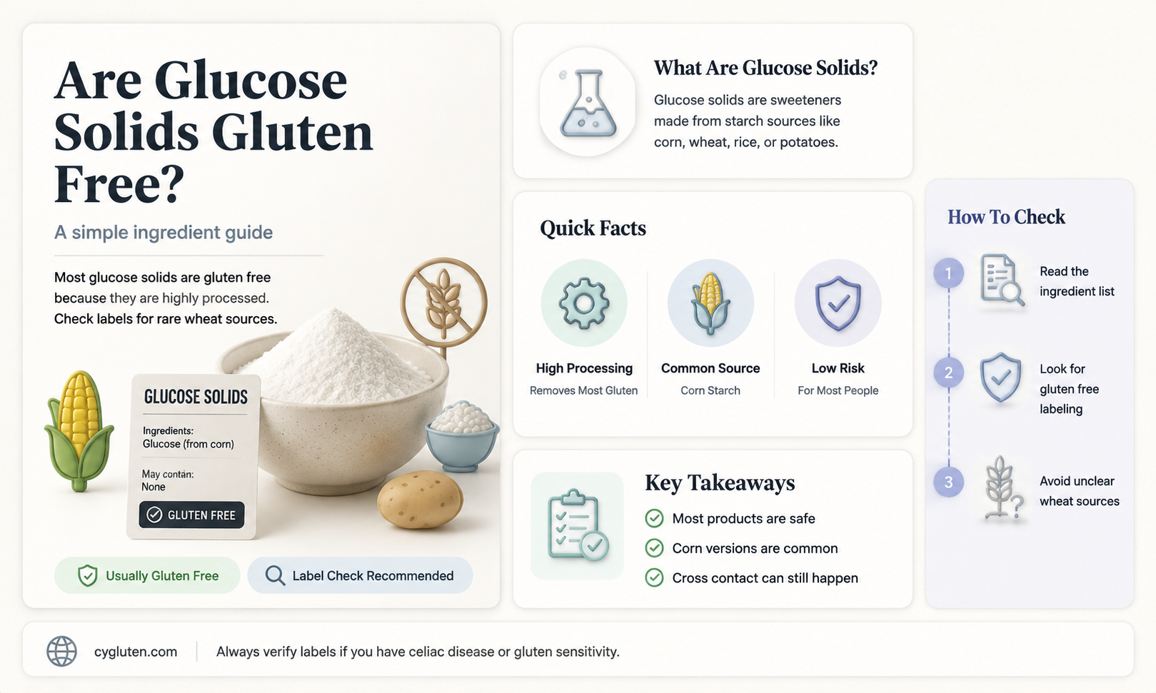 are glucose solids gluten free