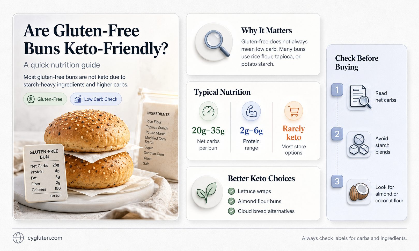 are gluten free bun keto