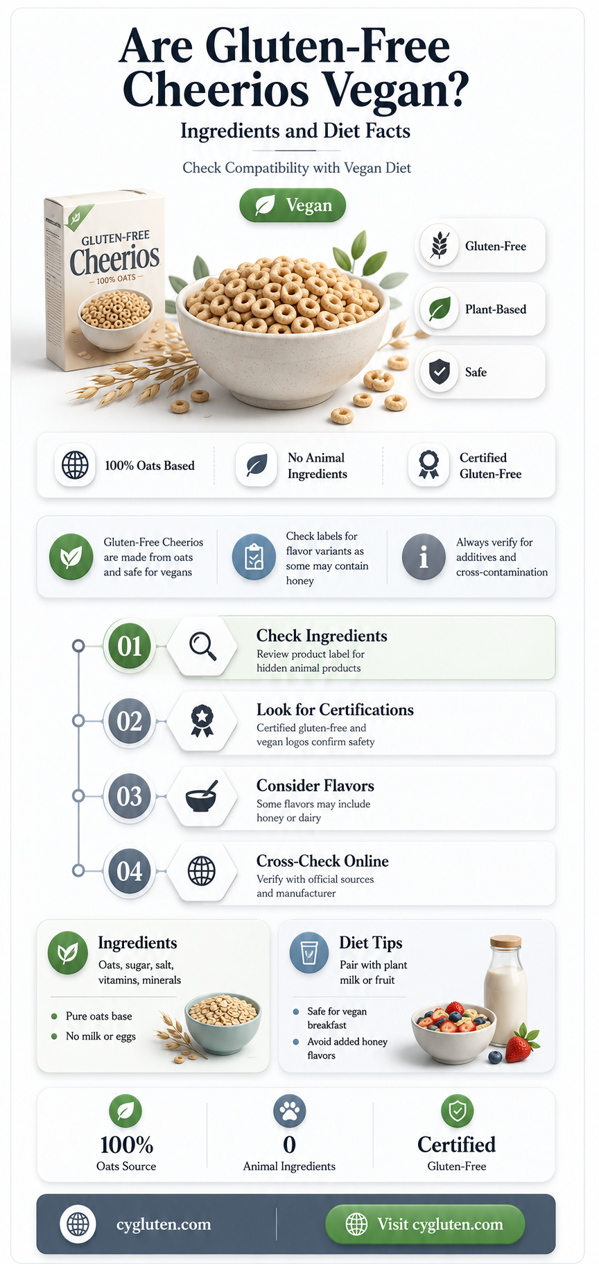 are gluten free cheerios vegan