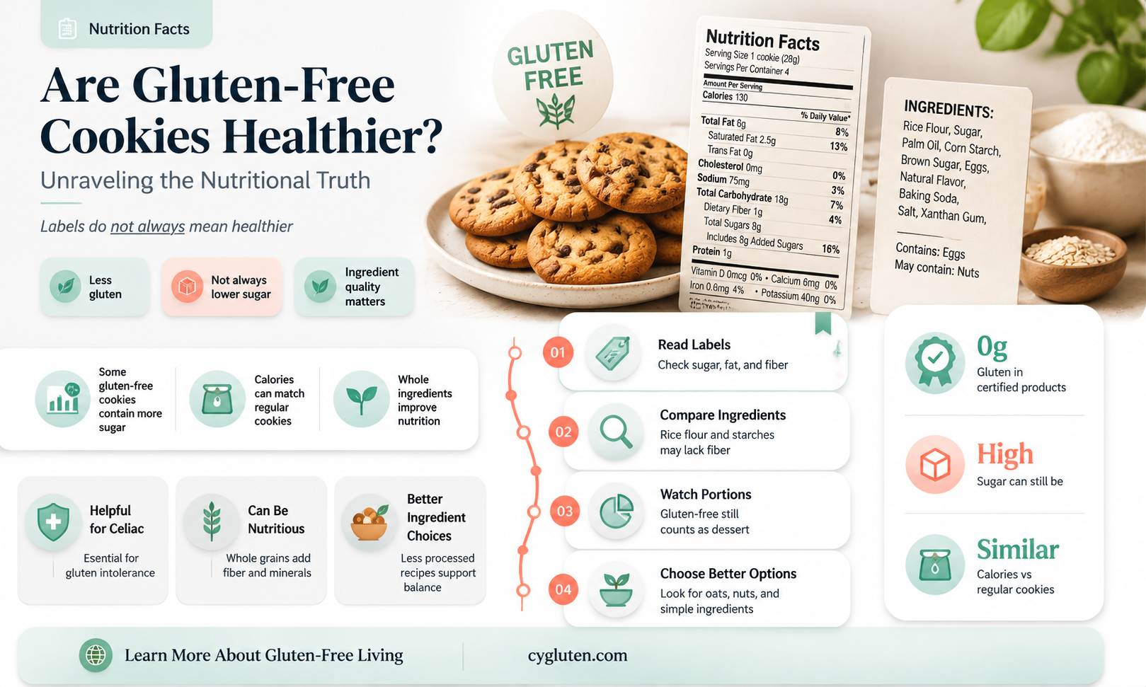 are gluten free cookies healthier