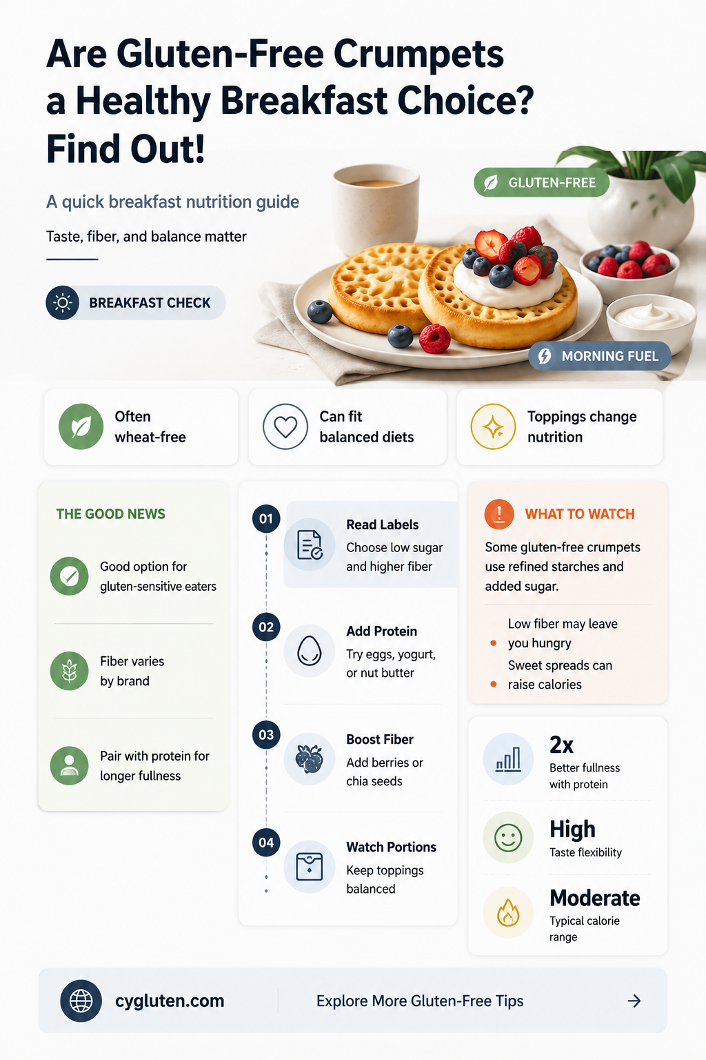 are gluten free crumpets healthy