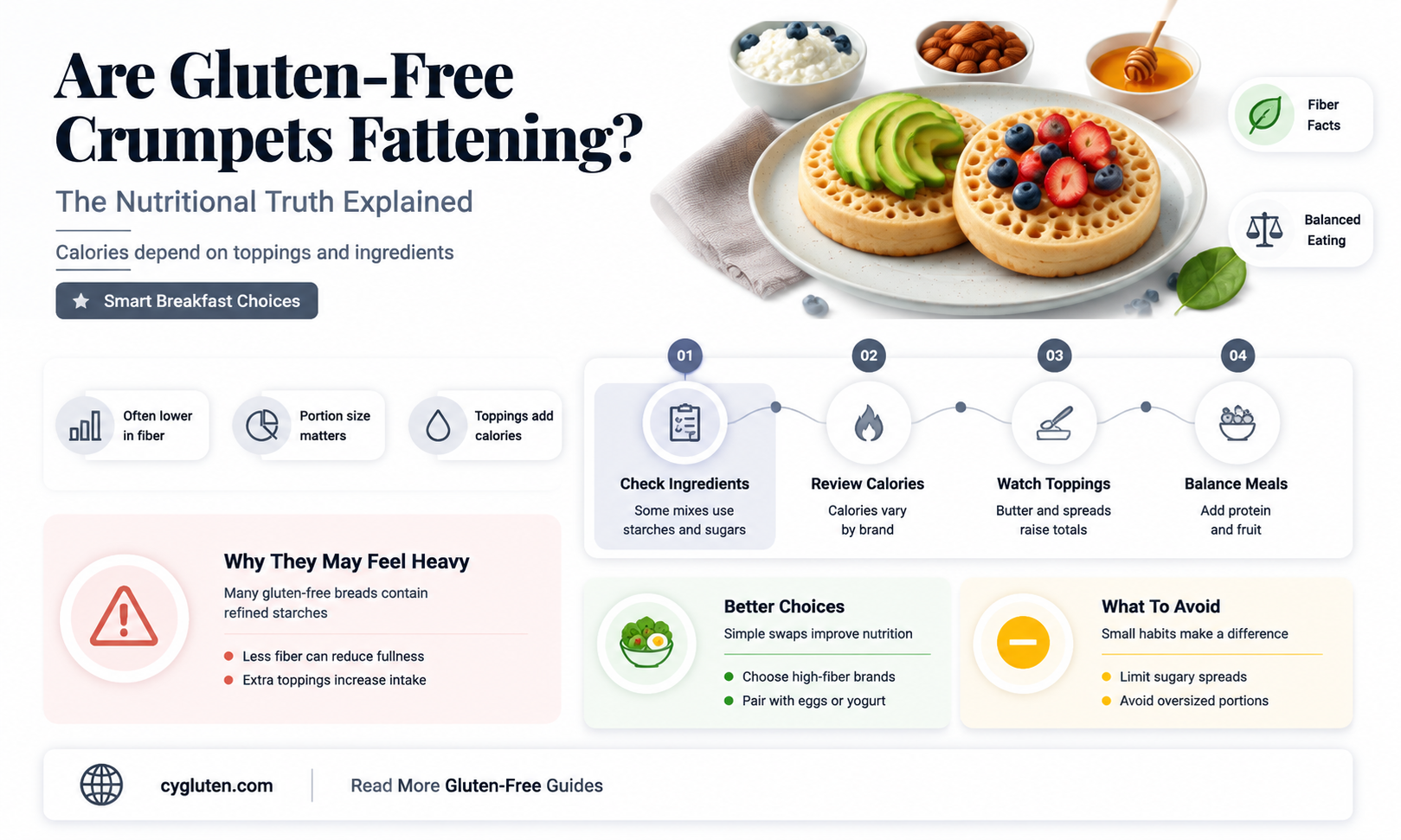 are gluten free crumpets fattening