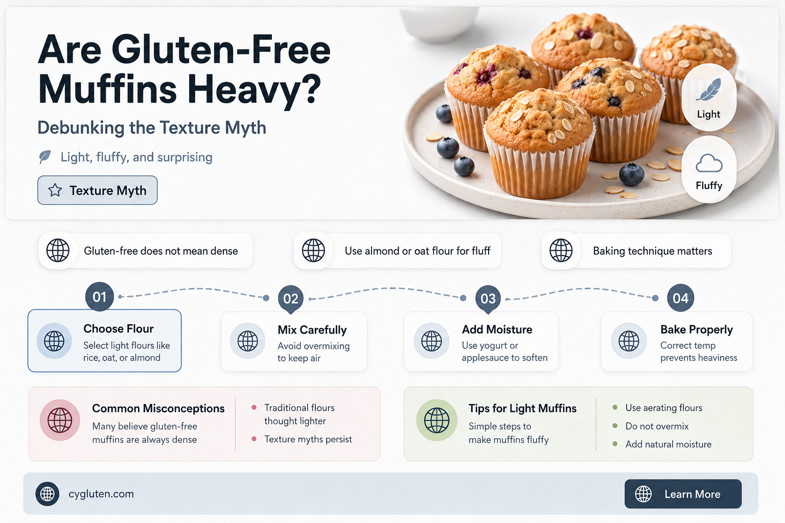 are gluten free muffins heavy