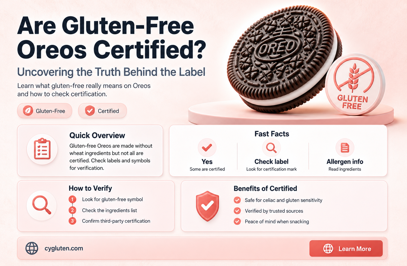 are gluten free oreos certified