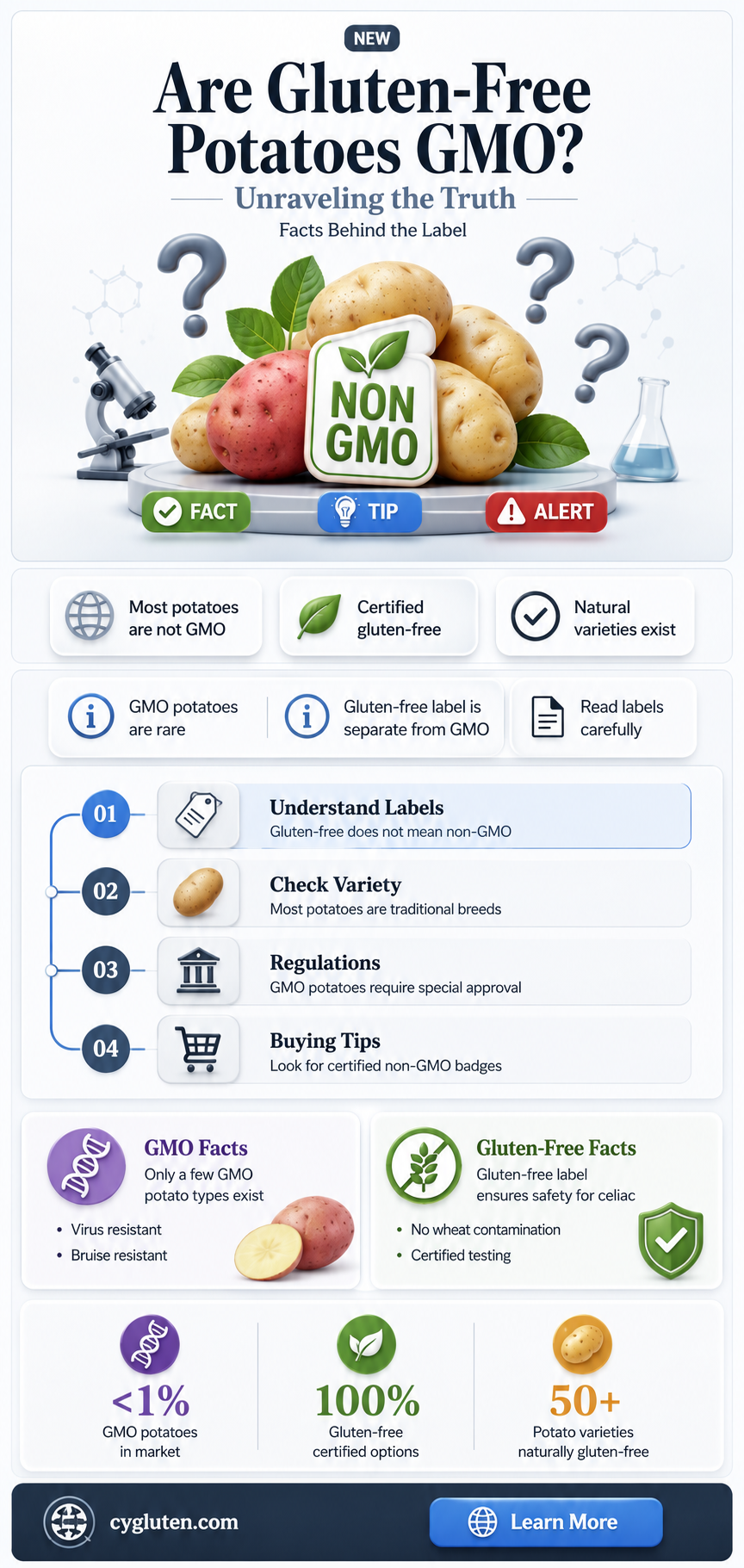 are gluten free potatos gmo