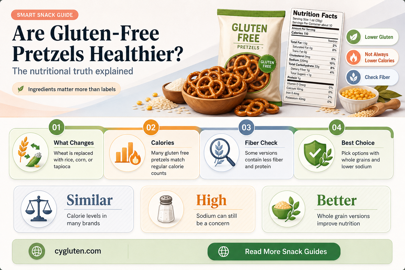 are gluten free pretzels healthier