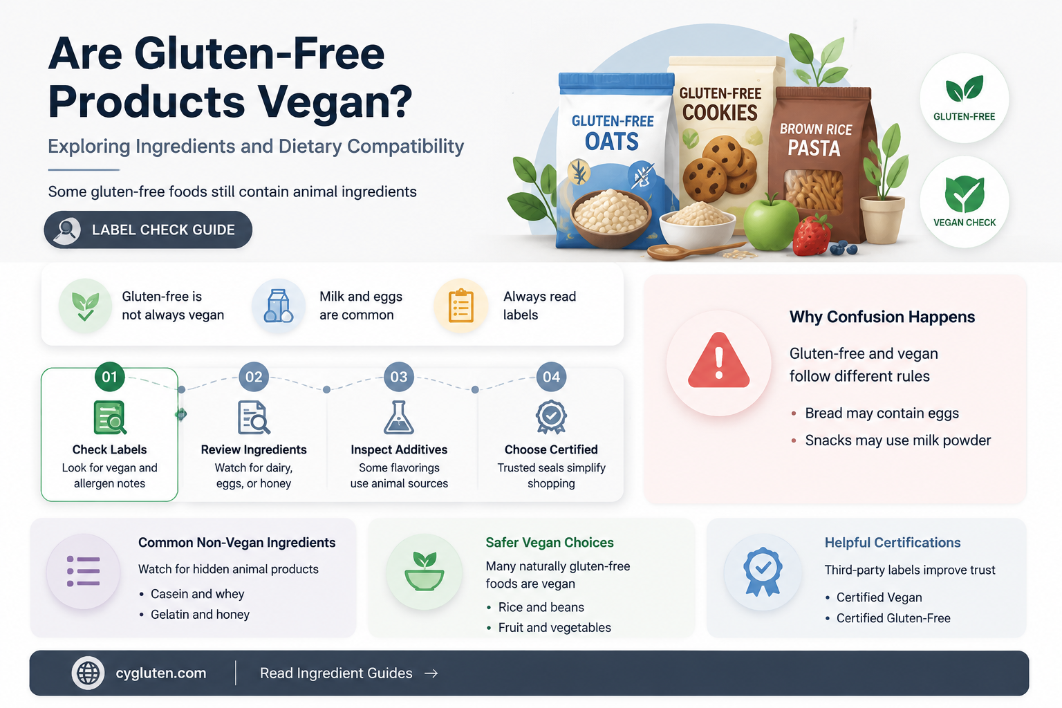 are gluten free products vegan