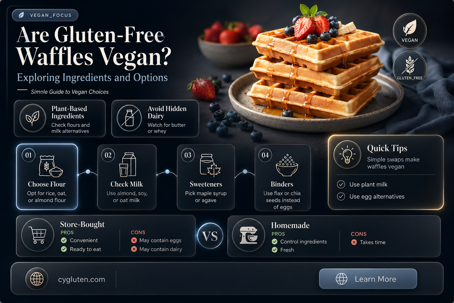 are gluten free waffles vegan