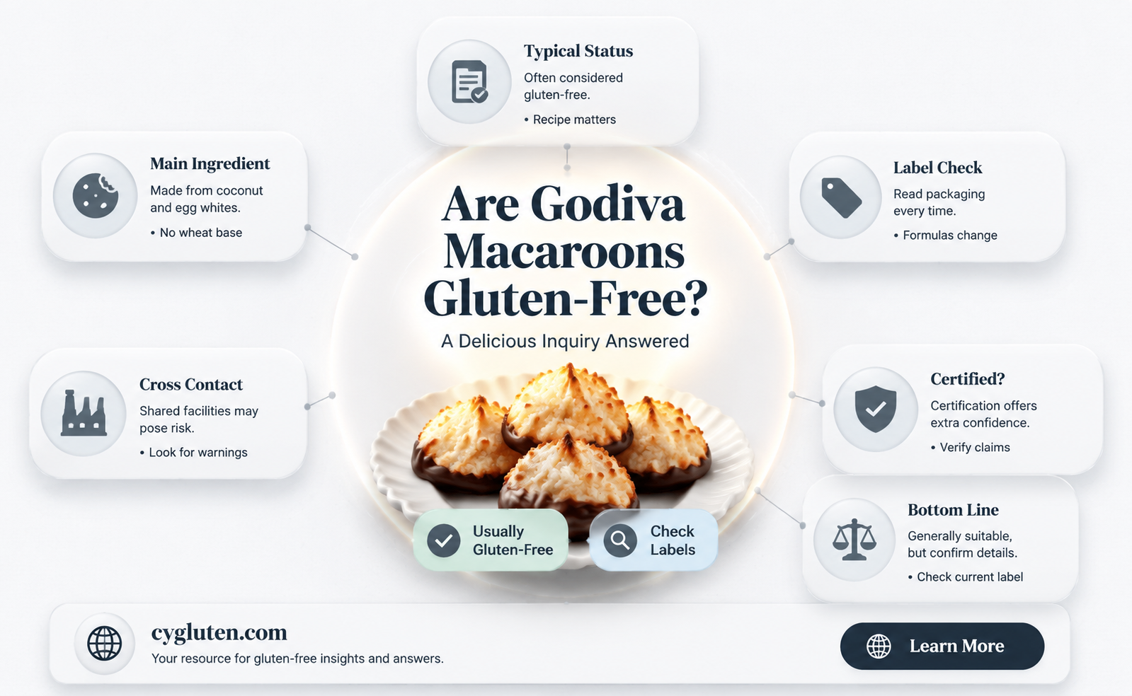 are godiva macaroons gluten free