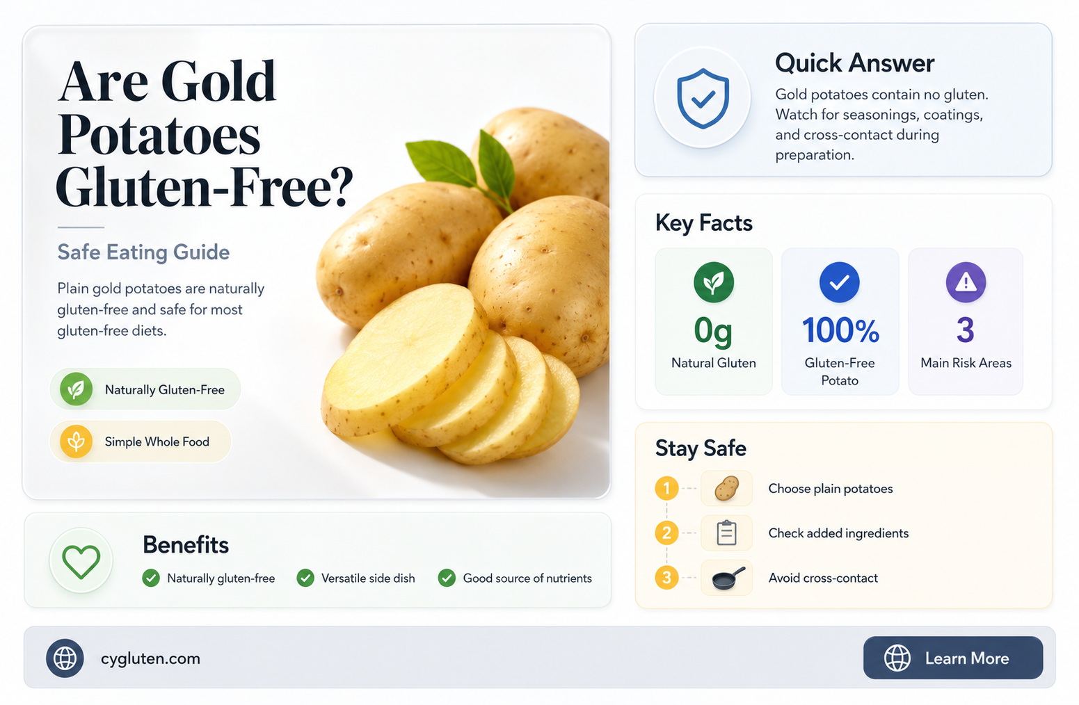 are gold potatoes gluten free