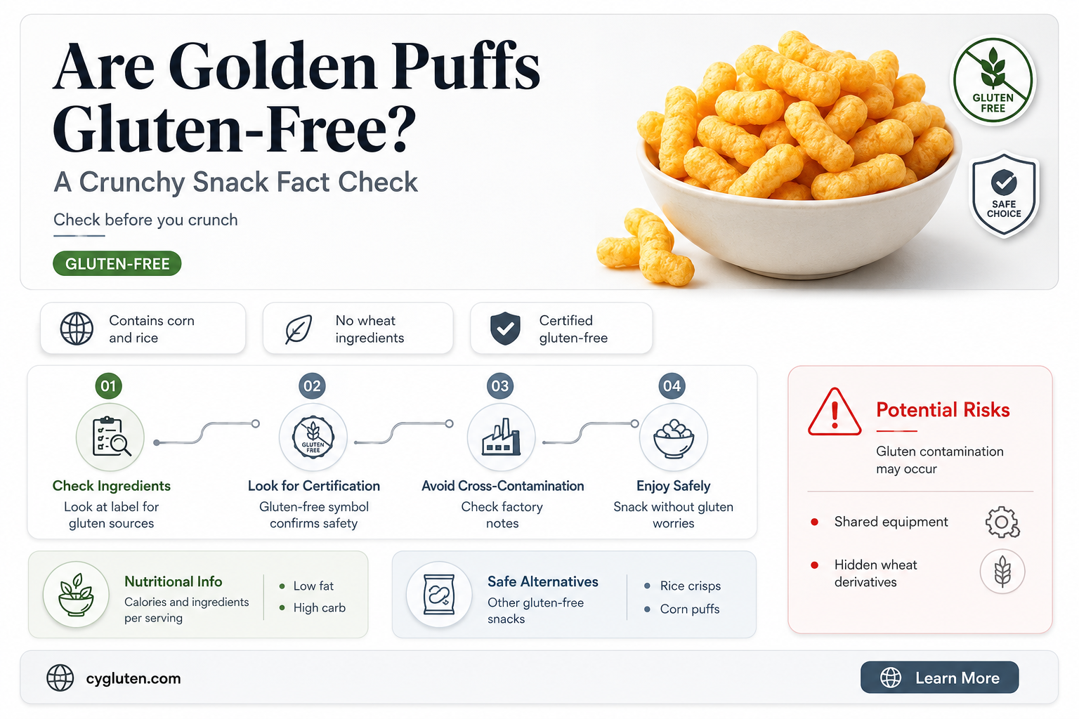 are golden puffs gluten free