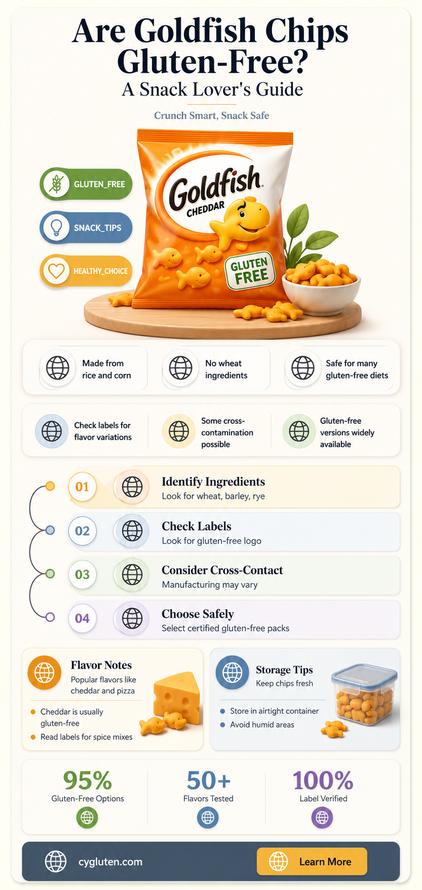 are goldfish chips gluten free