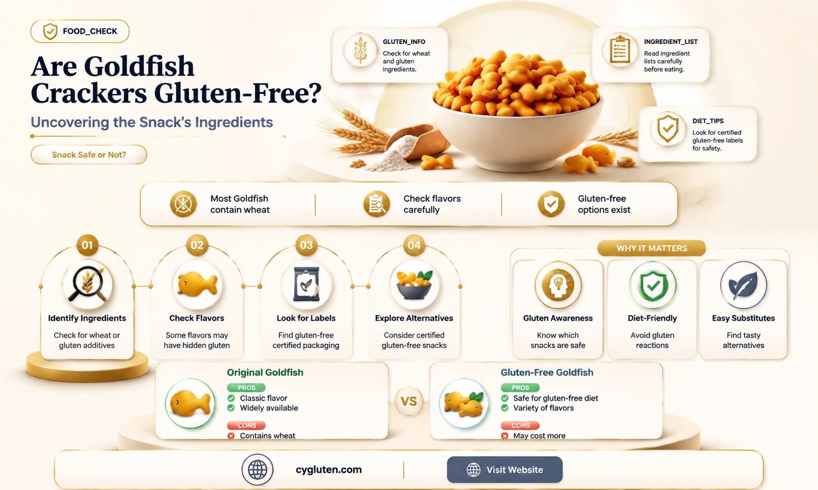 are goldfish crackers gluten-free