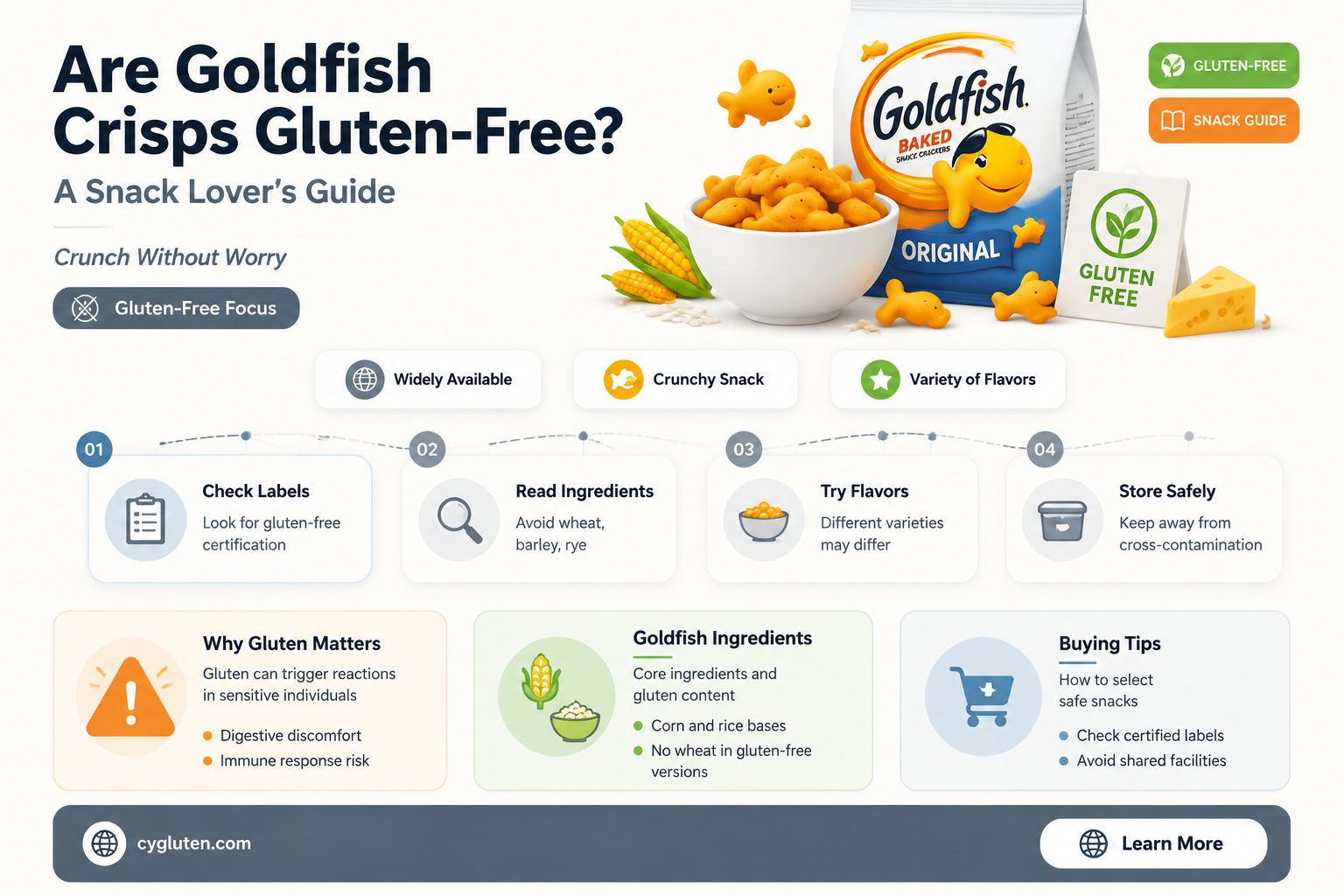 are goldfish crisps gluten free