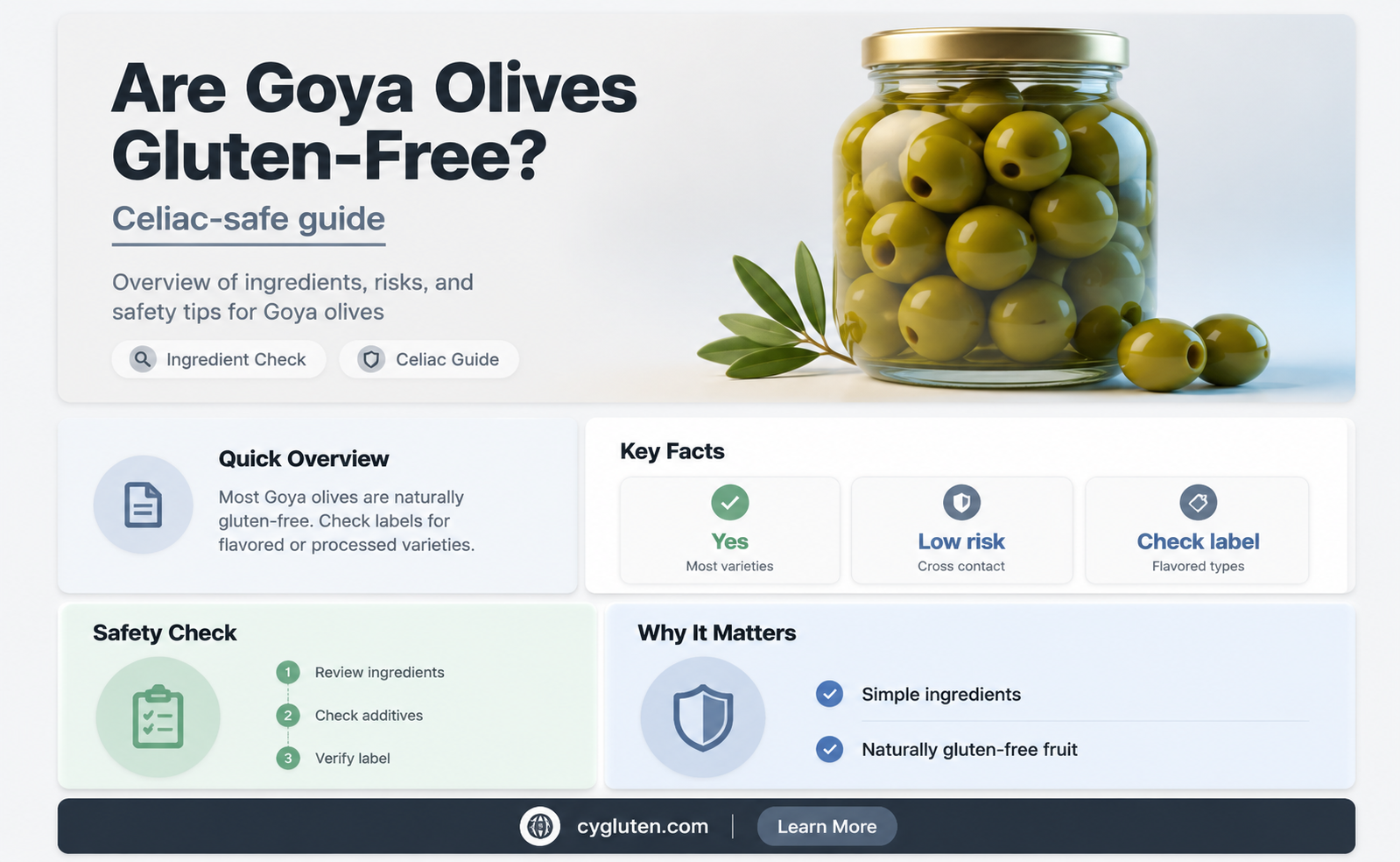 are goya olives gluten free