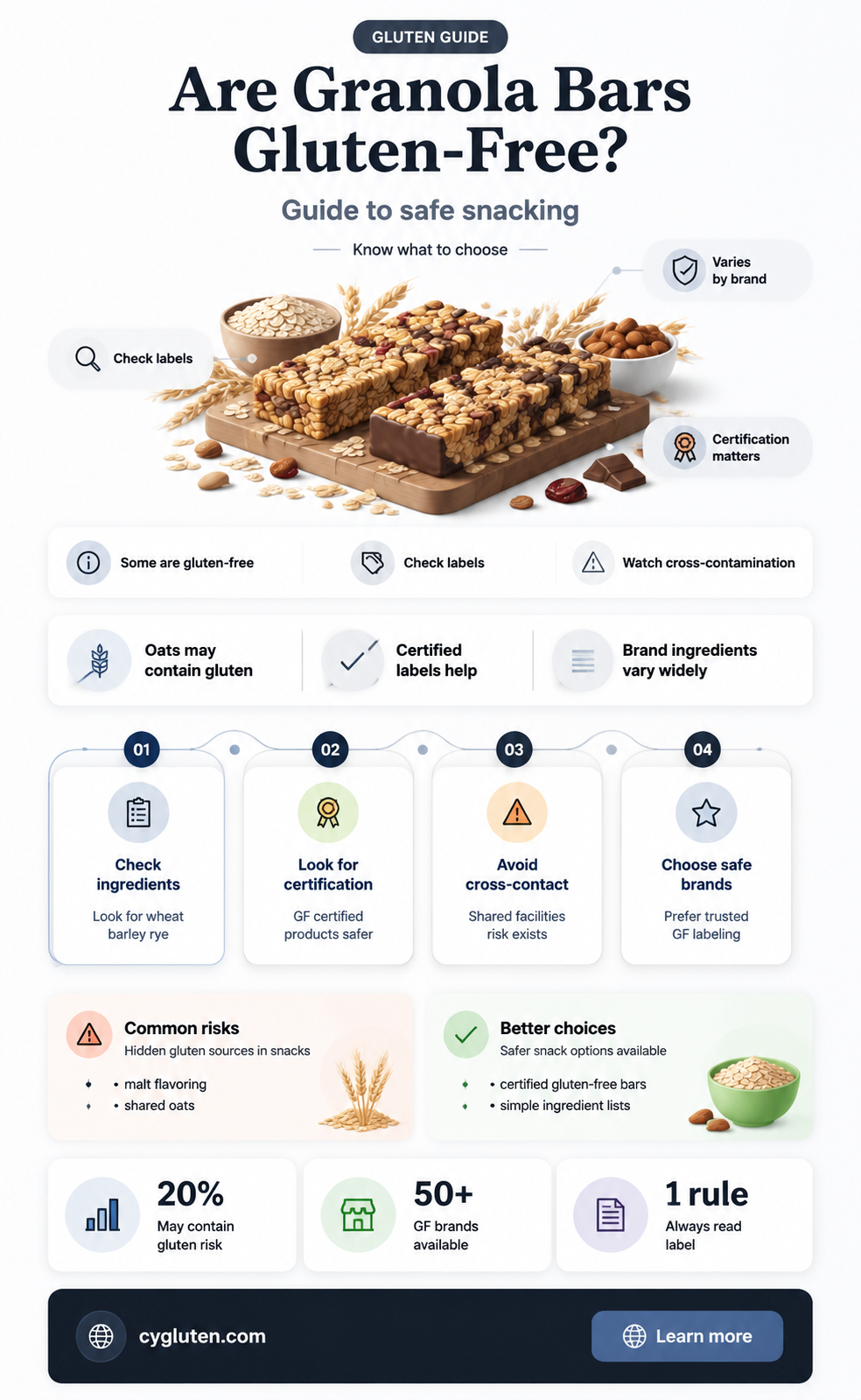 are granola bars gluten-free