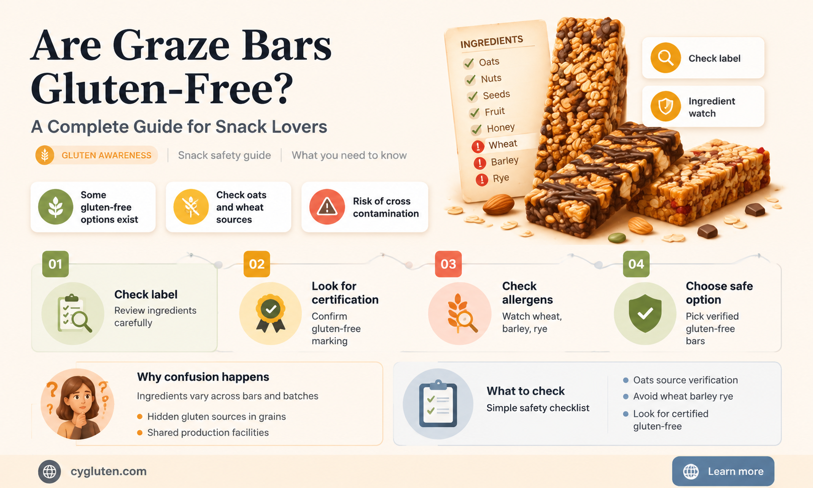are graze bars gluten free