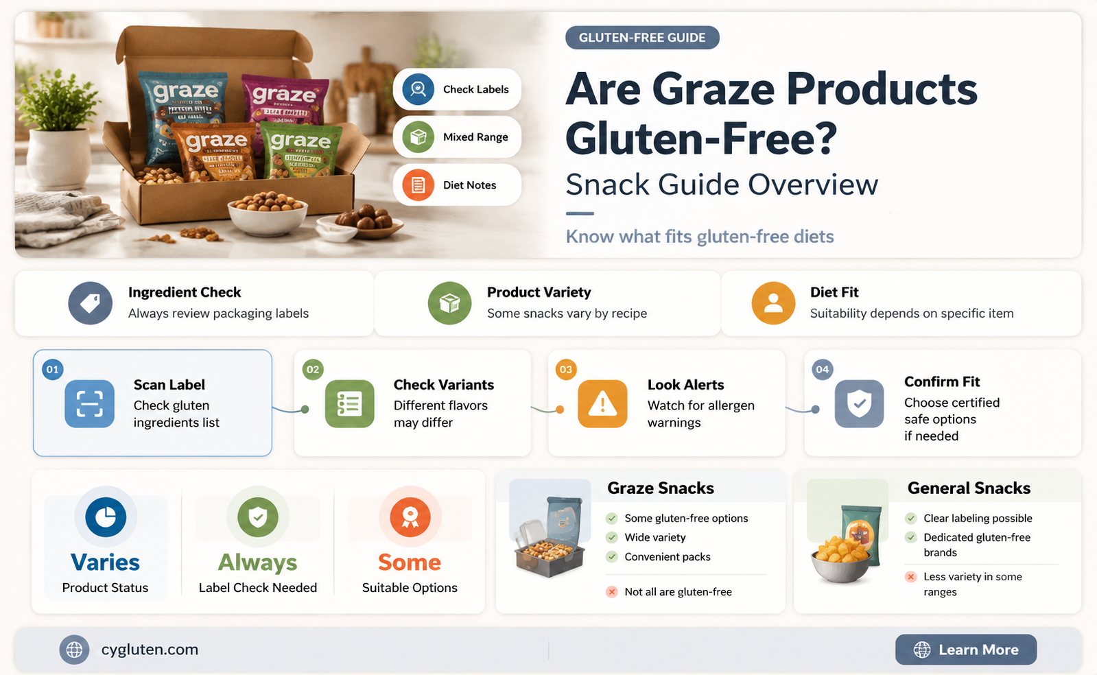 are graze products gluten free