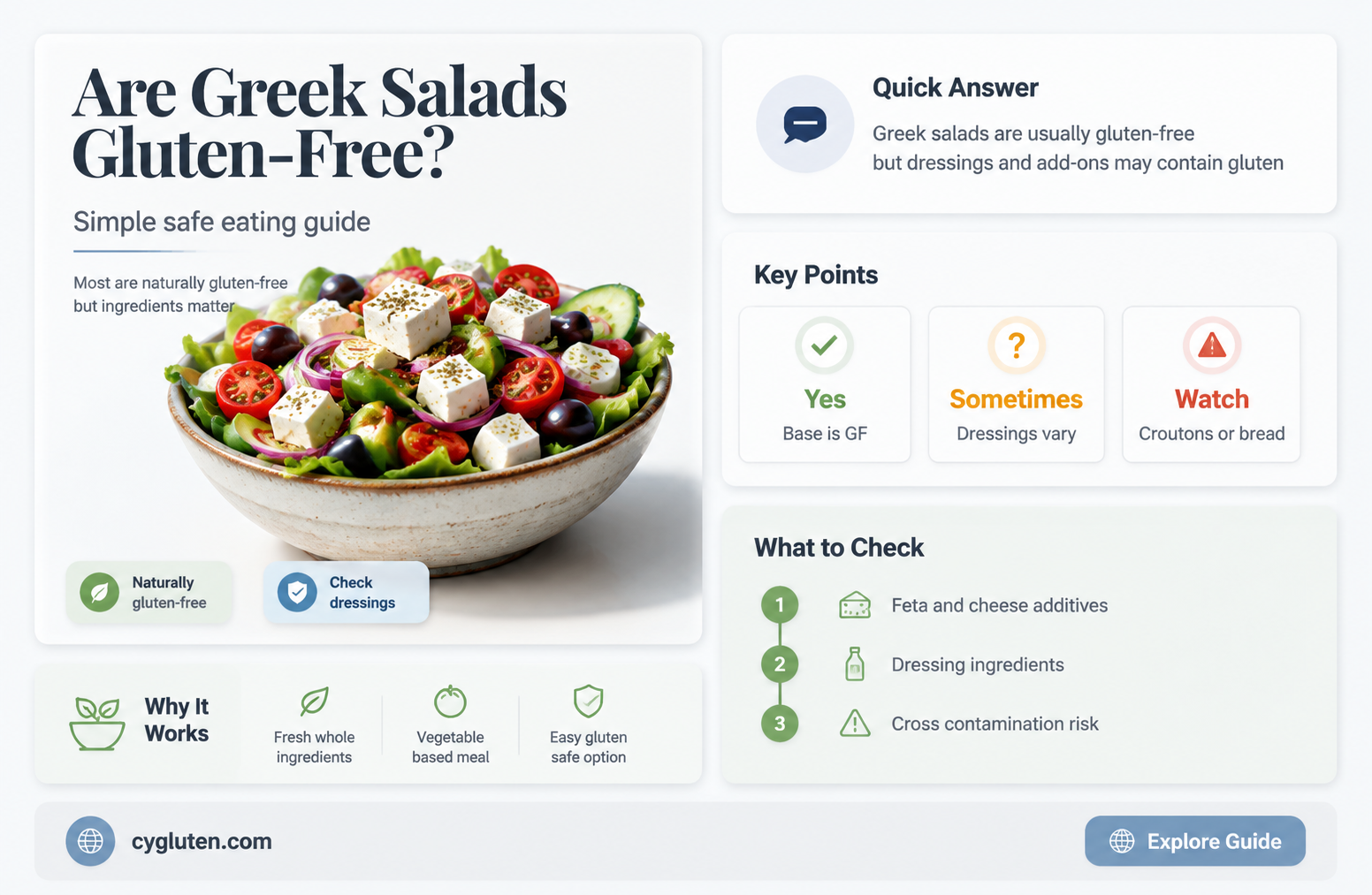 are greek salads gluten free