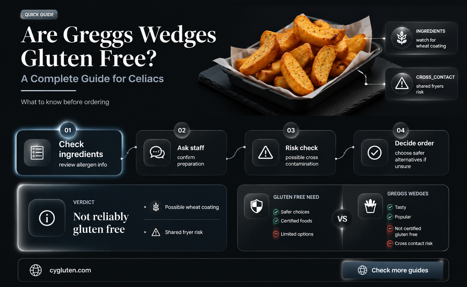 are greggs wedges gluten free