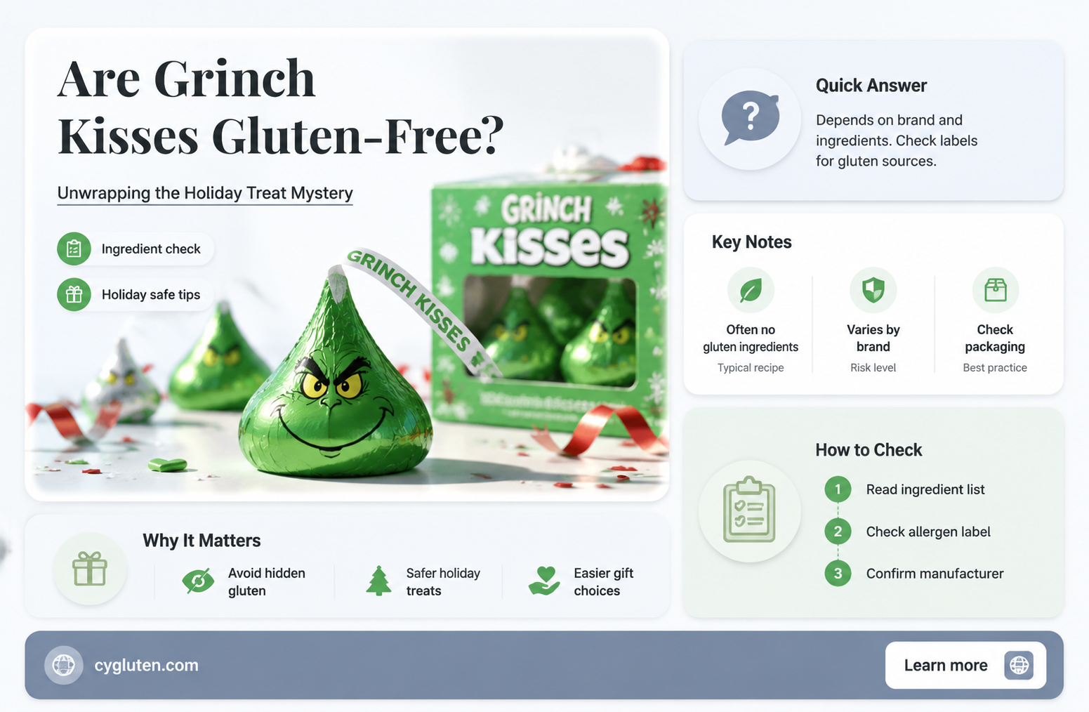 are grinch kisses gluten free