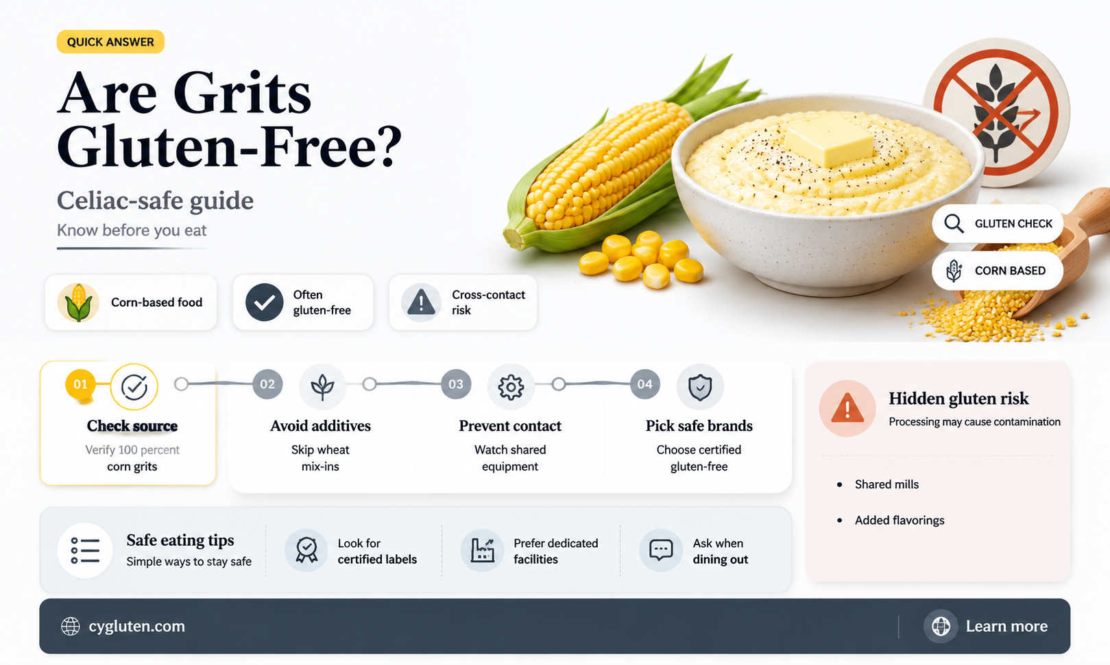 are grits considered gluten free
