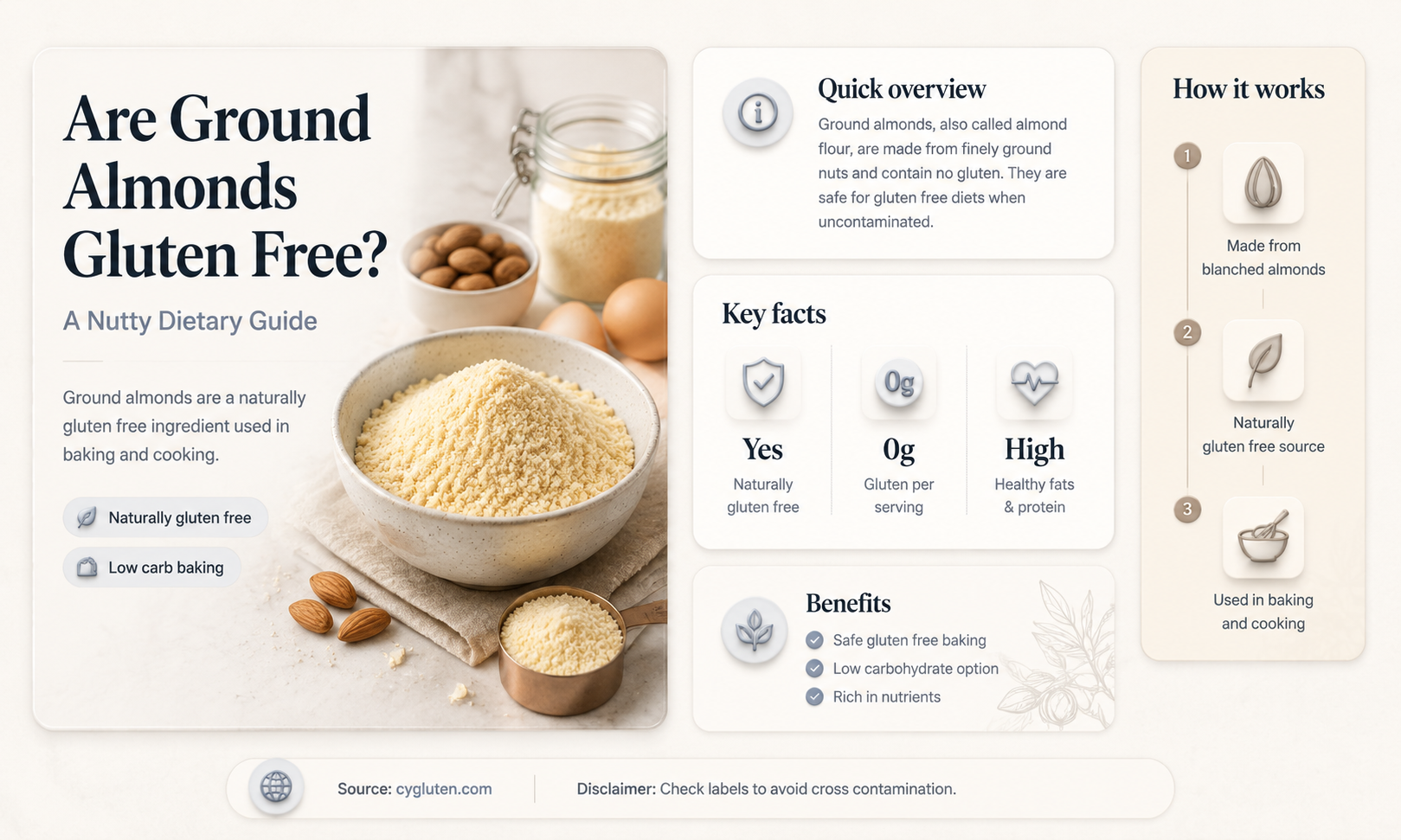 are ground almonds gluten free