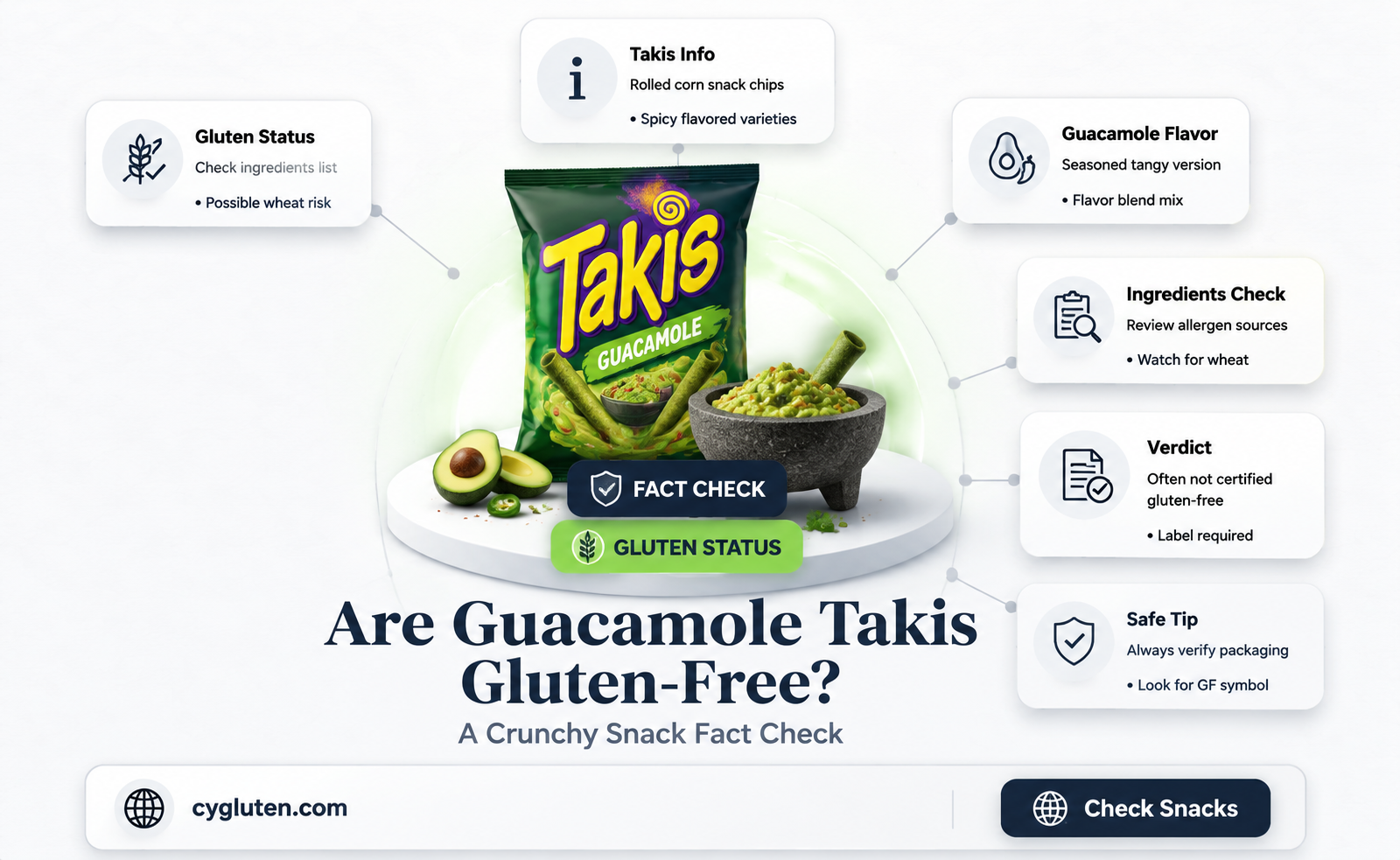 are guacamole takis gluten free