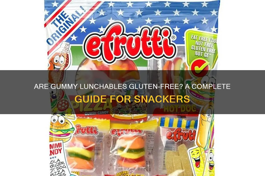 are gummy lunchables gluten free