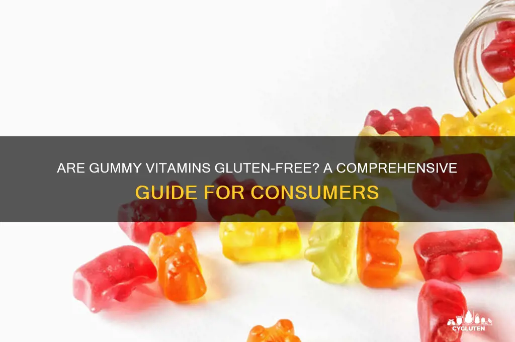 are gummy vitamins gluten free