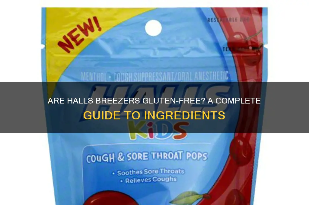 are halls breezers gluten free