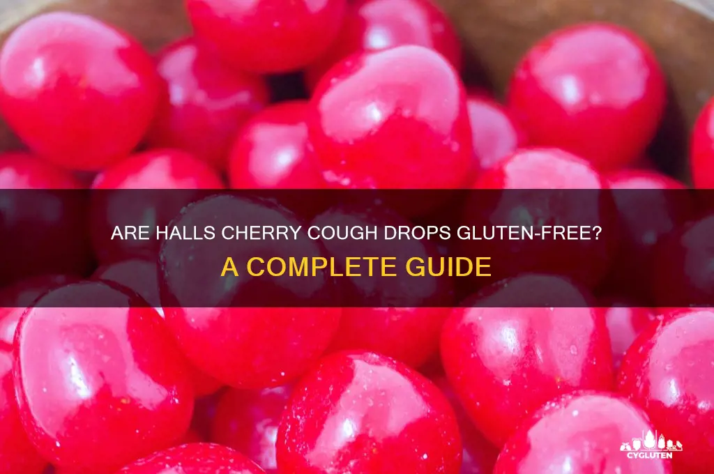 are halls cherry gluten free