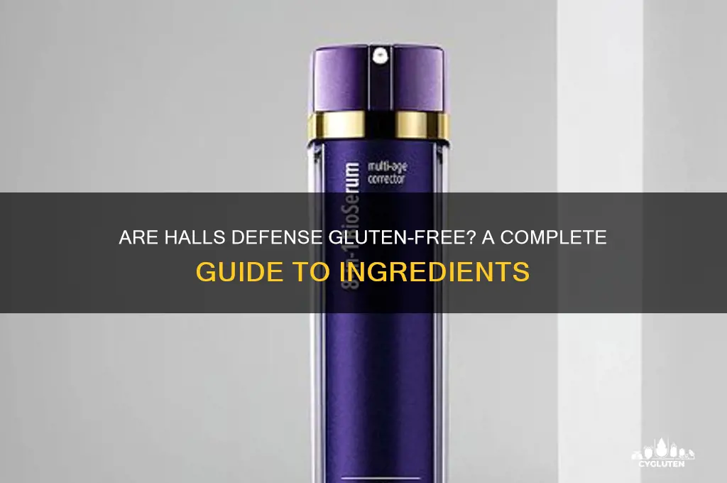 are halls defense gluten free