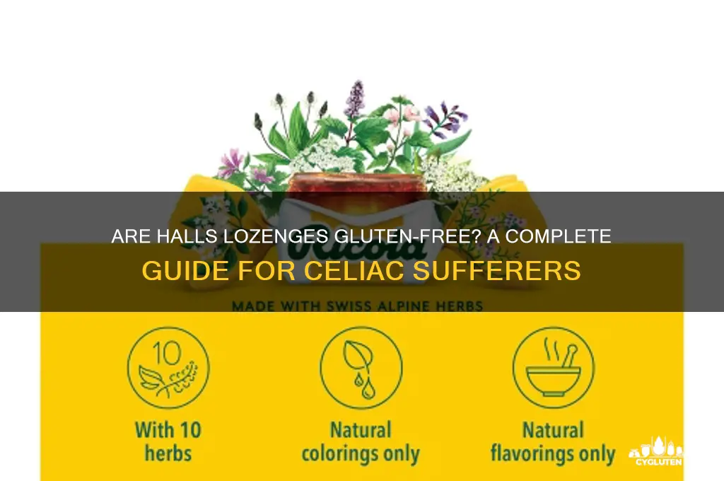 are halls lozenges gluten free
