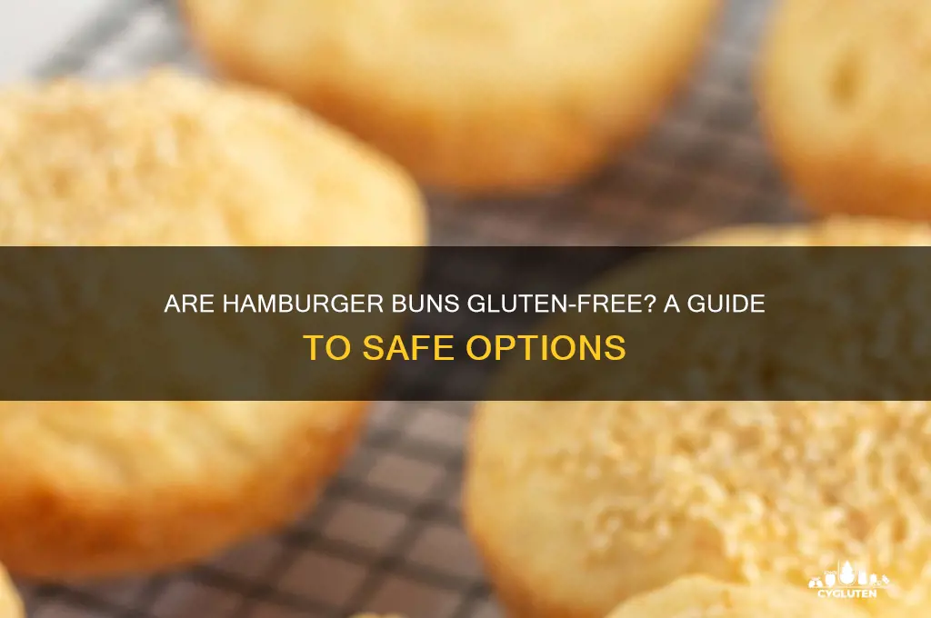 are hamburger buns gluten free