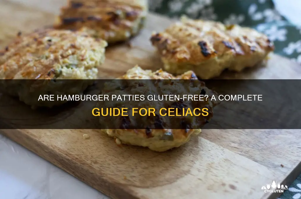 are hamburger patties gluten free