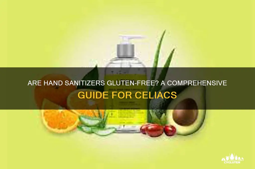 are hand sanitizers gluten free