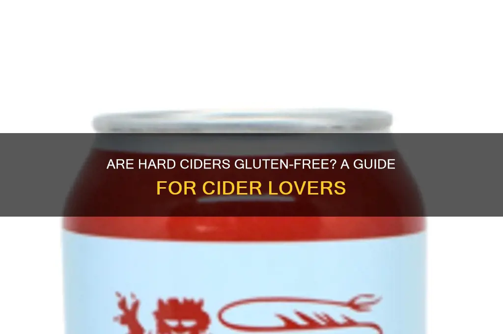 are hard ciders gluten free